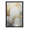 Art Deco Elegance: Gold and Silver Abstraction Elegance Art Deco: Gold And Silver Abstraction, 30X40 Cm, White Wooden Frame, 230 Gsm Matte Paper