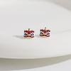 Good Luck Lion Dance Earrings Set Tassel New Year Earrings Trendy Bell Ear Studs  Ear Accessories