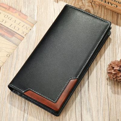 Vintage Men's Genuine Leather Wallet All-in-one Leather Men's Long Wallet Multi-card Bull Pickup Bag for Men