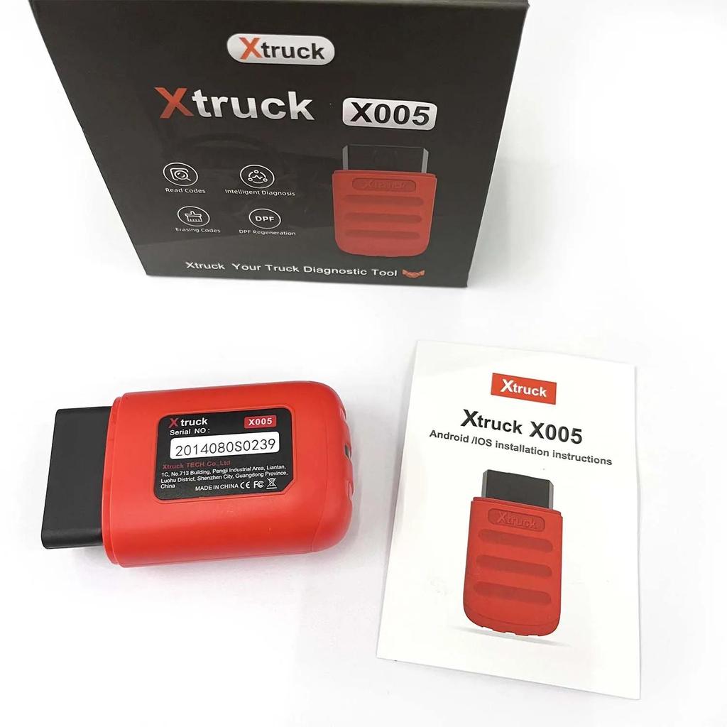 Xtruck X005 Plus Bluetooth Truck Diagnostic Scanner for SHACMAN SINOTRUK