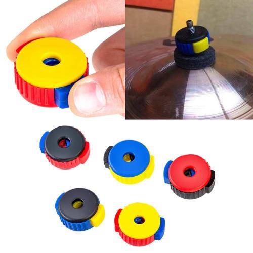Muxcksa 10-Piece Drum Quick Set Cymbal Mate Quick Release Drum Accessories, Mixed Colors, Easy-to-Use Push-On Design