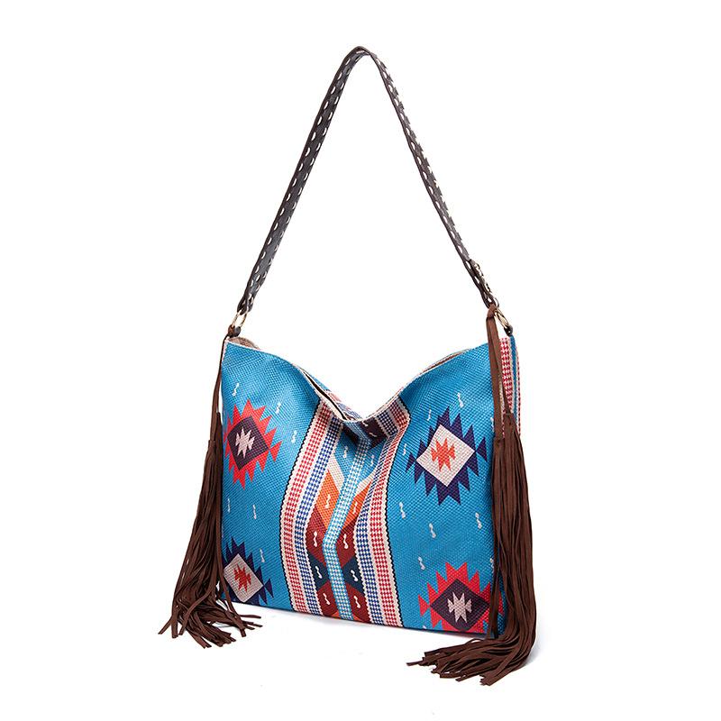 Ретро богемная сумка-сумка для женщин Европейская и американская тканая сумка ручной — фото 14