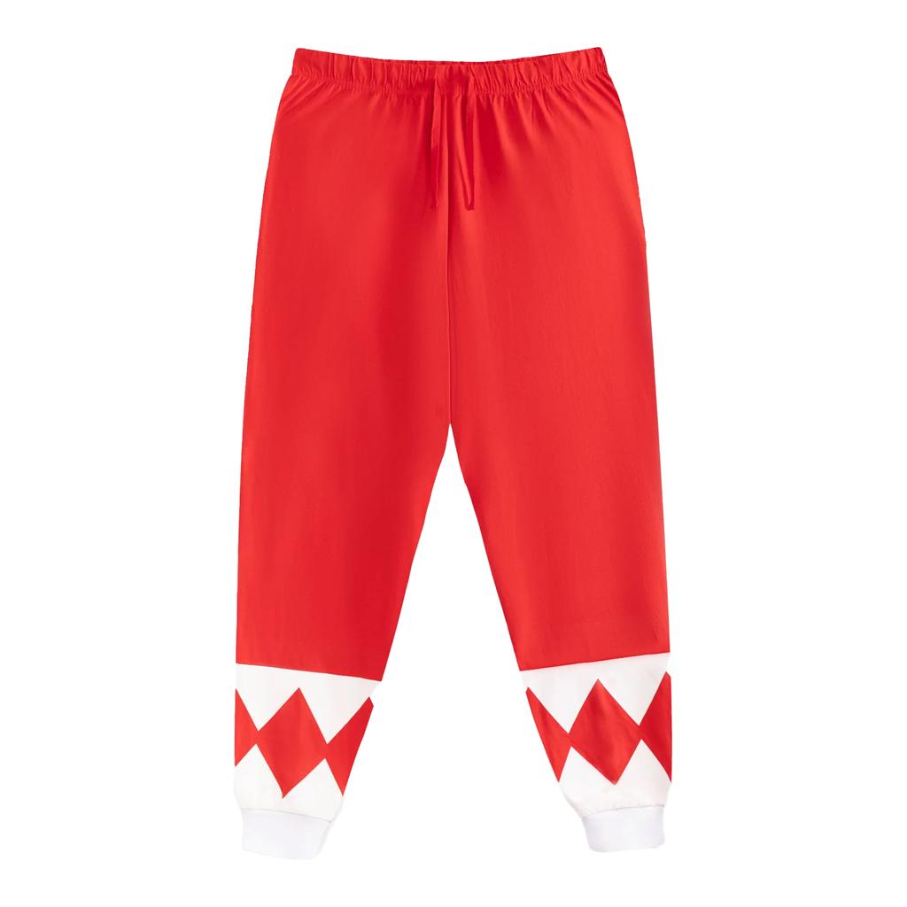 Power Rangers Mens Character Long Leg Short-Sleeved Pyjama Set