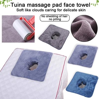 Beauty Bedside Hole Towel Massage Acupuncture and Moxibustion Ear Picking Massage Bed Beauty Salon Face Towel with Hole Towel