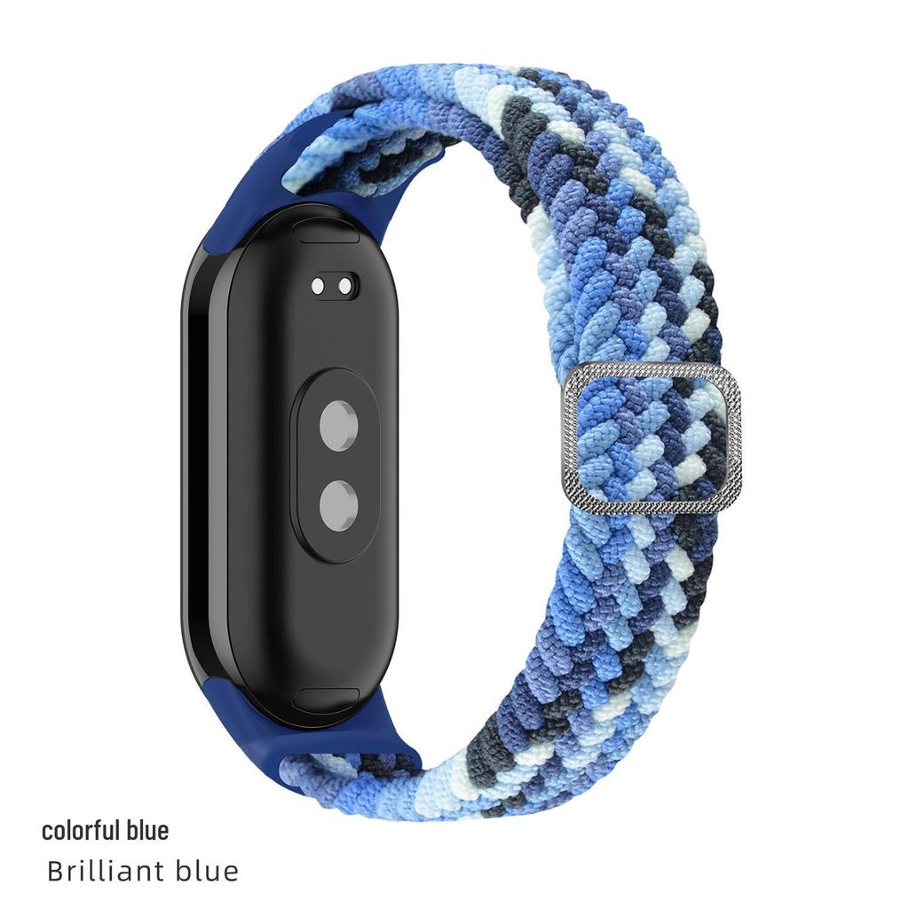 Regulowany pleciony pasek do Xiaomi Band 8/9 - Kompatybilna wymienna opaska na nadgarstek do Mi Watch 3/4/5/6/7/8