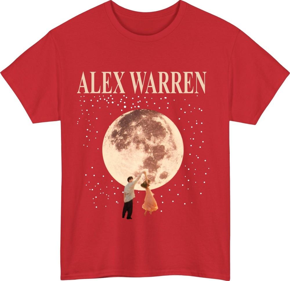 Alex Warren TShirt Dancing Couple Matching Gift Love Tee Moon Lover Shirt S