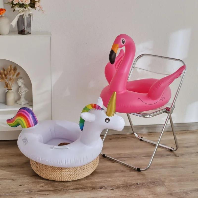 Tierische Aufblasbare Poolspielzeuge Babyschwimmring Sommer Outdoor Schwimmsitz Flamingo Poolparty Wasserspielzeug für Kinder