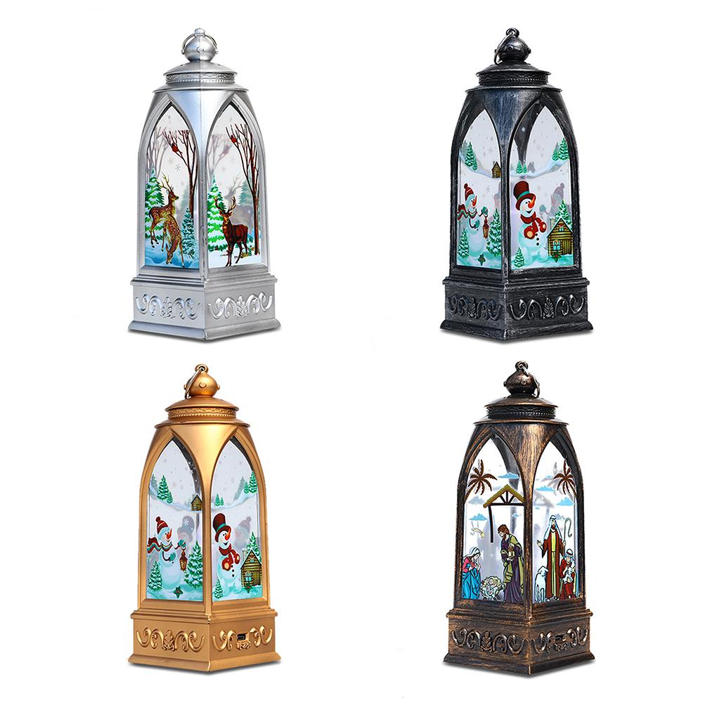 Santa Claus Snowman Lantern Light Merry Christmas Decor For Home Christmas Tree Ornament Xmas Gifts Navidad 2021 New Year 2022