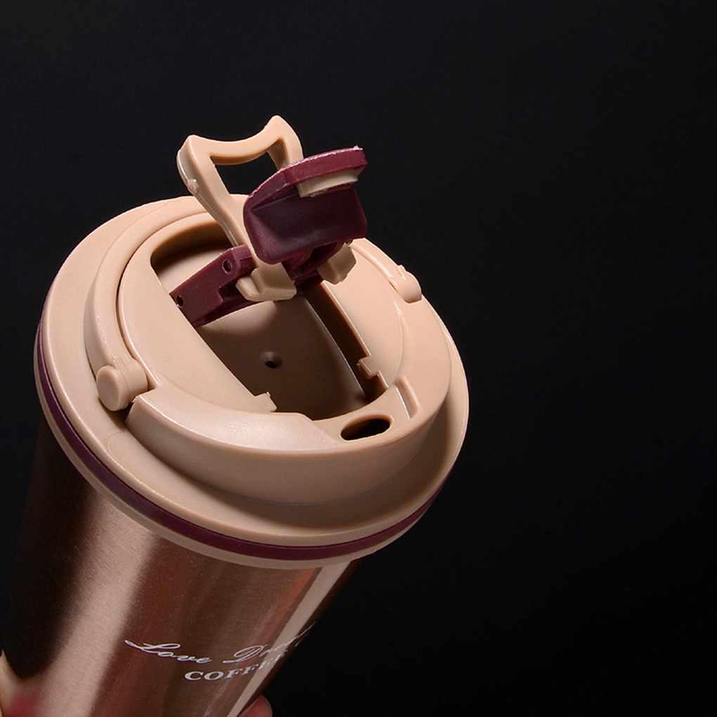 500ml Cat Design Thermos Coffee Mugs Bottle Travel Lid Thermocup Seal