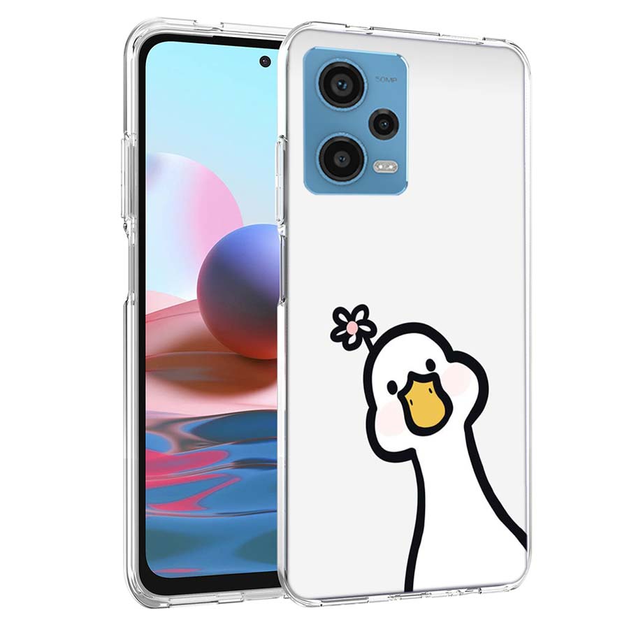 

Cute Cartoon Duck Phone Case For Redmi Note 13 12 14 15 Pro Plus 13R 11 11T 11E 11S 10 Pro 10S 9 9S Cover Cell Clear TPU Capa Ca Redmi Note 15 4G