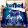 Fire Youth Sports Teens Bedding Set Football Double Queen King Size Polyester Qulit Cover with Football Duvet Cover Set Football Tool
