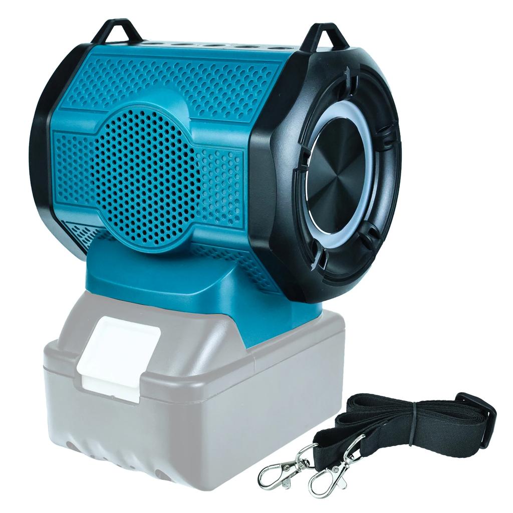 Cordless Speaker Stero Player Bluetooth-compatible Loudspeaker Amplifier for Makita Battery with USB & Type-C Port (No Battery)