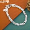 925 Sterling Silver Chinese Style Double Dragon Bracelet - Fashionable Gift Jewelry