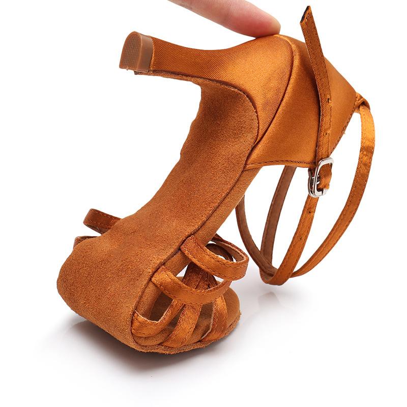 Women Shoes Women Ballroom Latin Dance Shoes Tango Soft Sole Modern Jazz Dancing Performance Shoes 5/7cm Women Practice Sandals