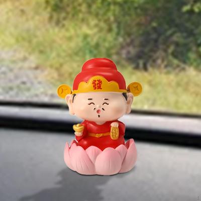 Chinese Immortal Figurine Decorative Sculpture Multipurpose Cute Gifts Ornament Desktop Statue for
