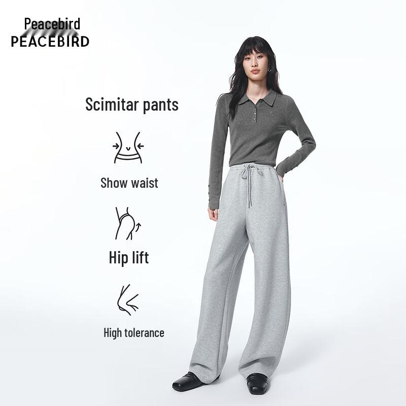 Peacebird Women's Drawstring Casual Long Pants