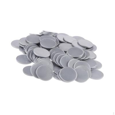 100 Pieces Plastic Coin Chips Casino Poker Table Games 25mm