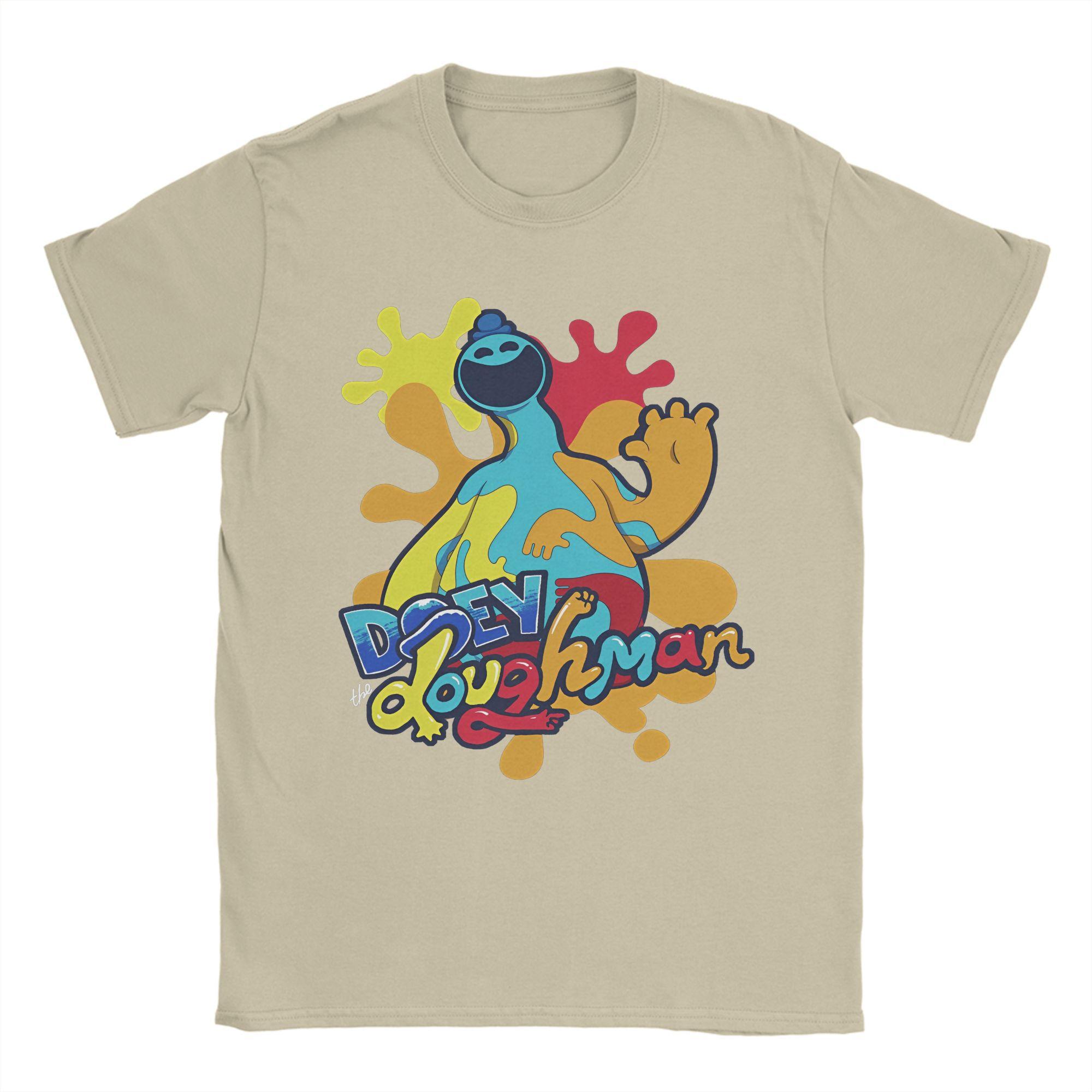 

Doey Doughman T Shirt Poppys Popular T Shirts Short-Sleeved Vintage Tshirt Beach Pure Cotton Round Neck Oversized Top Tees S