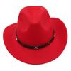 Fashion Cowboy Hat Black Bowler Hat Jazz Hat English Vintage Felt Hat Knight Hat