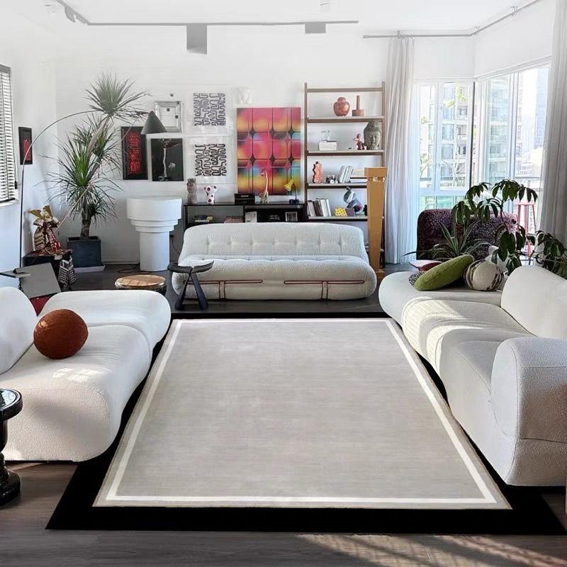 

Modern Simple Style Soft Bedroom Decor Bedend Carpet Non-slip Big Size Living Room Rugs Easy Clean Sofa Table Mat Customizable 60*90cm