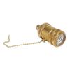 Vintage E26/E27 Copper Lamp Holder with Rotary Switch - DIY Pendant Light Fixture Accessory