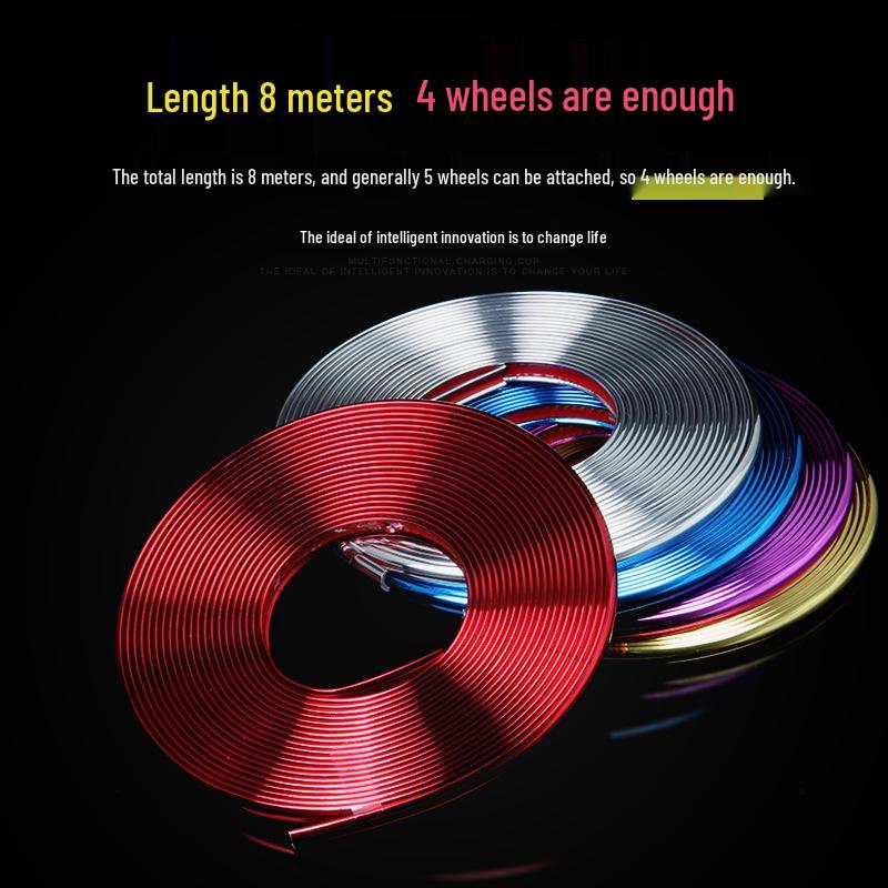 

Гальванизированные защитные и декоративные наклейки на ступицы колес, предотвращающие столкновения Electroplated Purple [8 meters per roll]