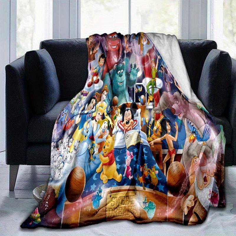 Mickey & Minnie Blanket - Soft, Warm Flannel Throw for Couch, Bed, Travel, Camping | All-Season Cozy Nap Blanket