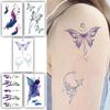 S.A.V.I Temporary Tattoos for Women & Girls | 5 Sheets | Watercolor Butterfly, Feather, Lavender & Fairy Designs | 10.5x6cm | Long-Lasting, Waterpro