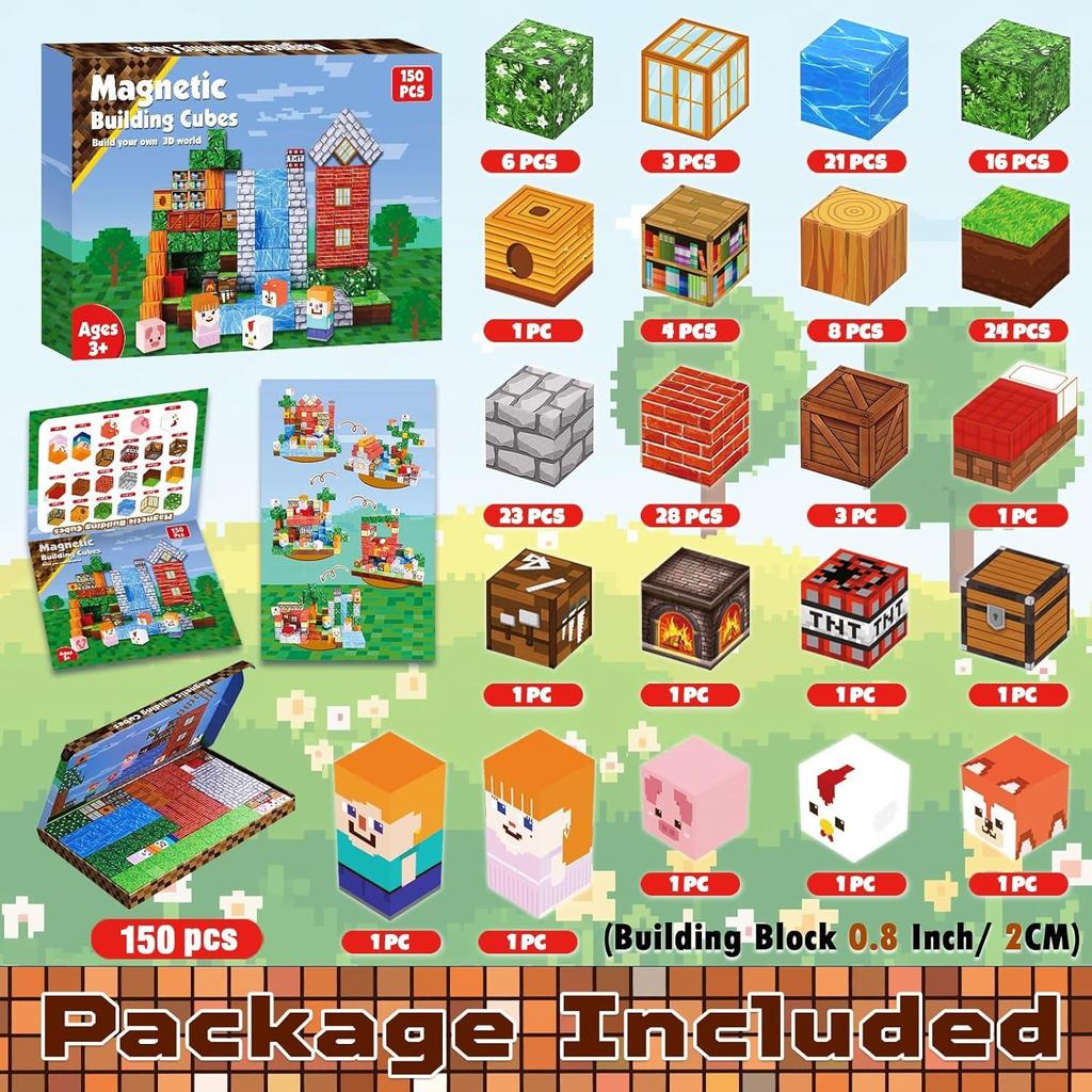 My Forest World Magnetic Cubes: Educational STEM Building Blocks
