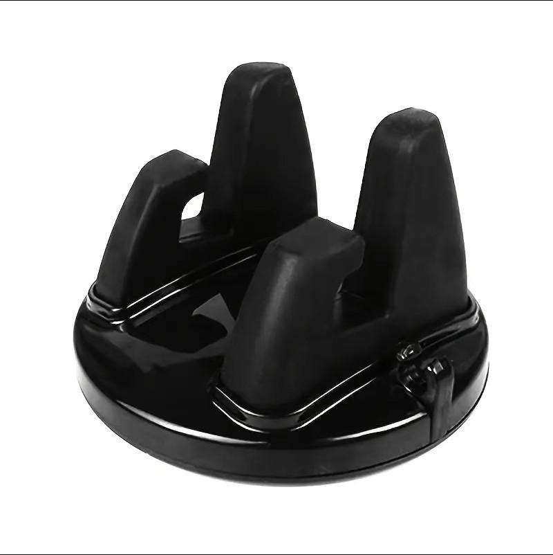 

360° Rotating Car Phone Holder with Silicone Mount for Dashboard and Desktop чёрный