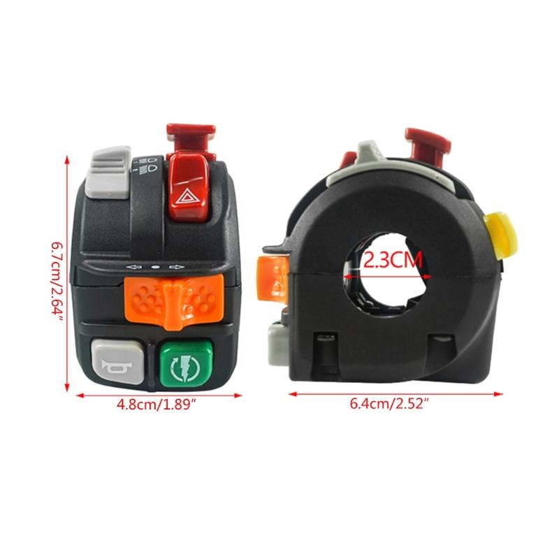 Motorcycle Handlebar Switches Motorbike Handlebar Control Switches Start Turn Signal Horn Switches Button for NMAX155