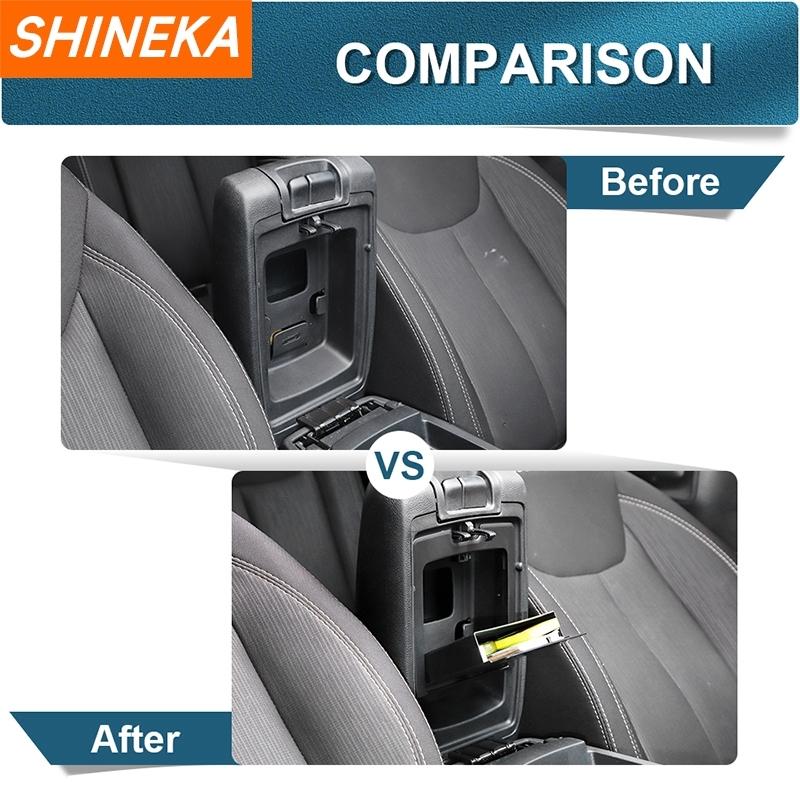 SHINEKA Car Center Console Armrest Box Storage Box for Jeep Wrangler JK 2011 2012 2013 2014 2015 2016 2017 Interior Accessories