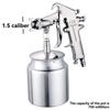 ABWR-F-75S HVLP Gravity Siphon Air Spray Gun With Regulator, Bottom Feed Paint Sprayer 44-73 PSI, 600Cc Cup Capacity