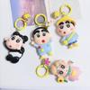 Cartoon Cute Shin-chan Crayon Resin Keychain Pendant for Backpacks and Bags