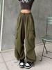 Cross-Border Women's Summer Wide-Leg Work Pants with Large Pockets.