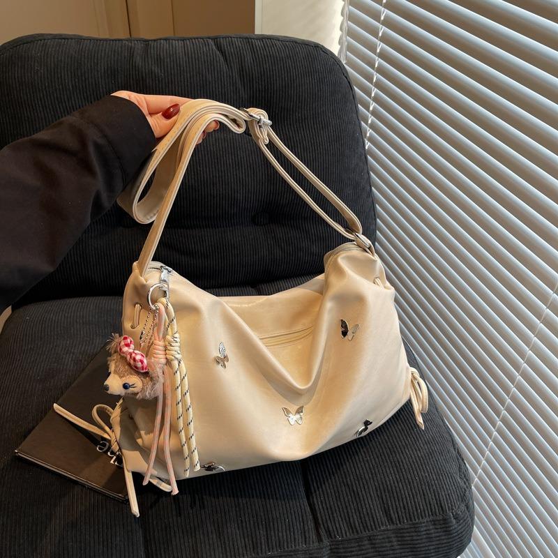 Casual commuting large-capacity bag women's new fashionable versatile shoulder messenger bag class tote bag