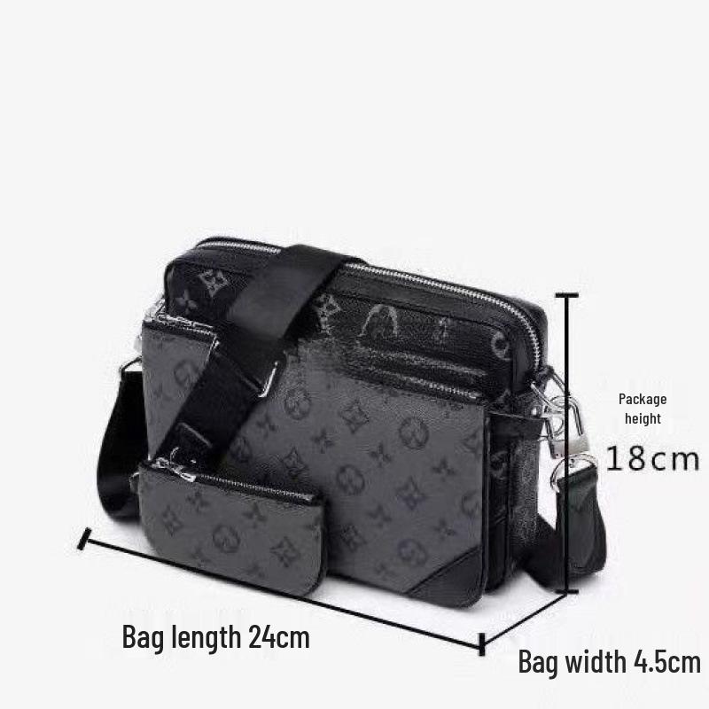 Light Luxury Men's Versatile Trendy Fashion Crossbody Messenger Bag