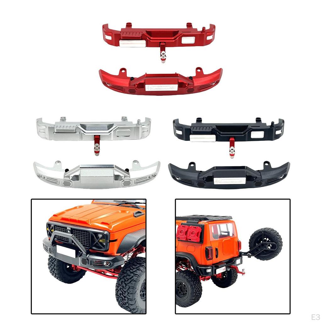 1/12 RC Car Front Rear Bumpers Guards Accessories Aluminum Replacement Sturdy for 300 DIY Accs