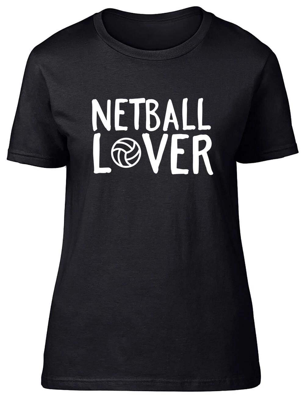 Netball Lover Fitted Womens Ladies T Shirt XXXXL