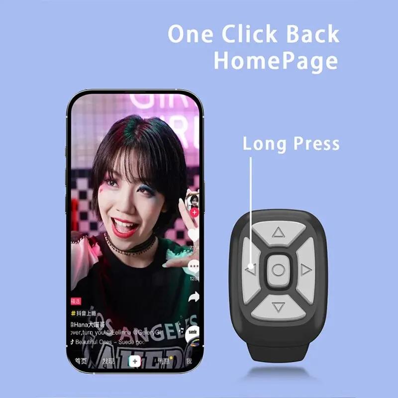 Wireless Bluetooth Remote Control Ring Mobile Selfie Lazy Instant Music Tiktok Video Phone Bluetooth Controller For Xiaomi Apple