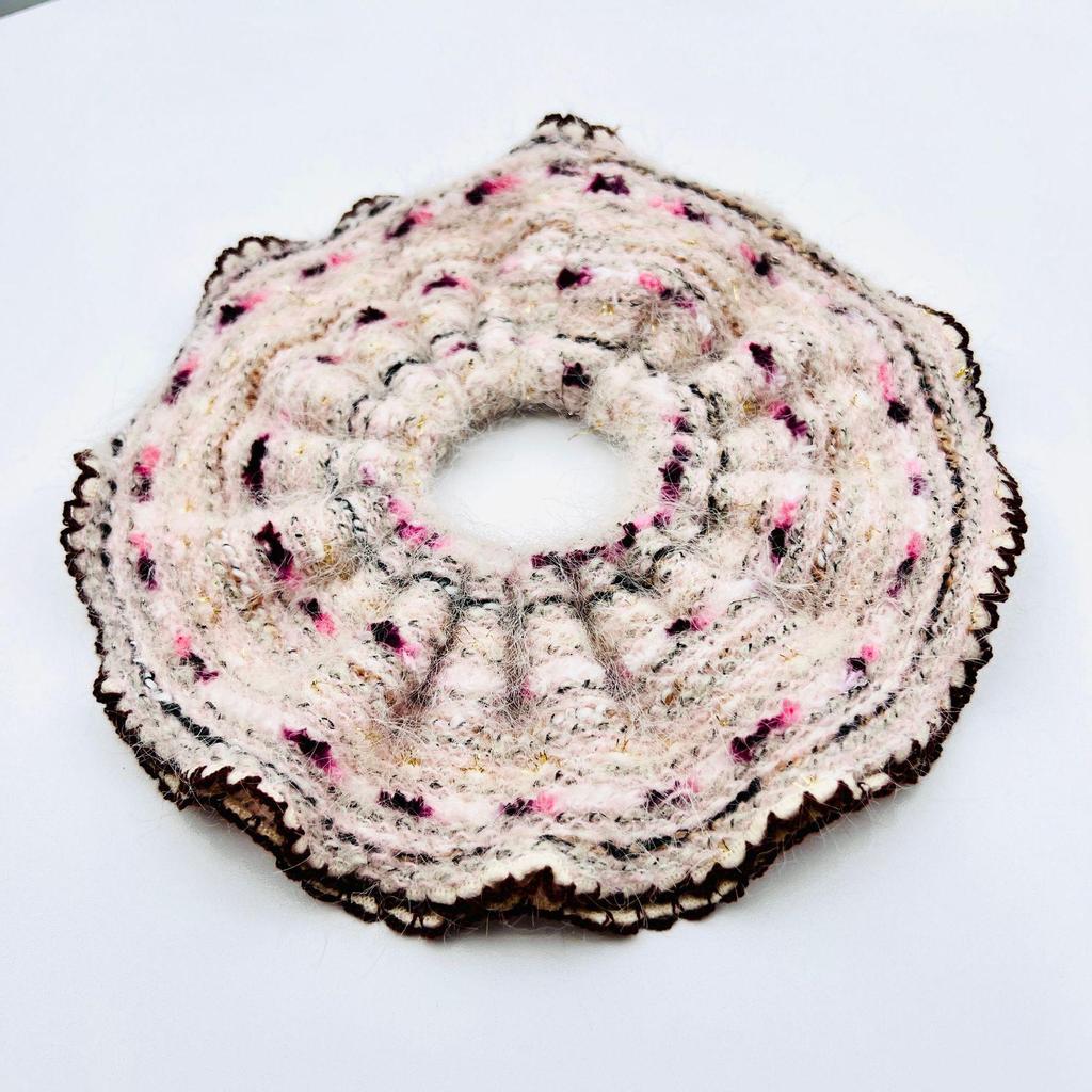 Luxury Korean Mohair Knitted Scrunchie: Colorful Autumn/Winter Hair Accessory