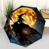 1pc Moon Witch Automatic Open/Close Umbrella, Windproof, Folding Compact Umbrella with Lightweight Design for Women/Men048