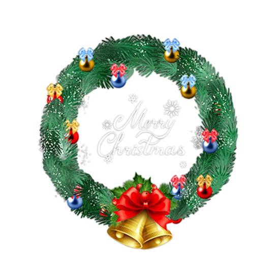 Yousheng Christmas Window Clings Large Christmas Wreath Decals with Bow Bells Balls Xmas Static Stickers for Glass Holiday Home Office Stores Decor