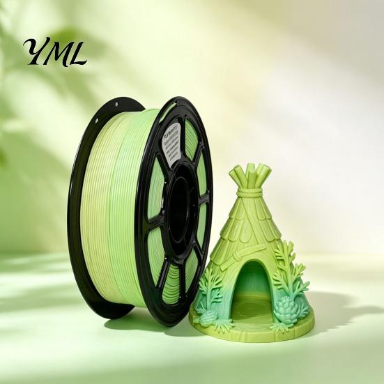 3D Printing Filament Printer PLA Filament, 1Kg 1.75mm Matte Rainbow Gradient Non-reflective Material for DIY Projects, Models and Crafts Model