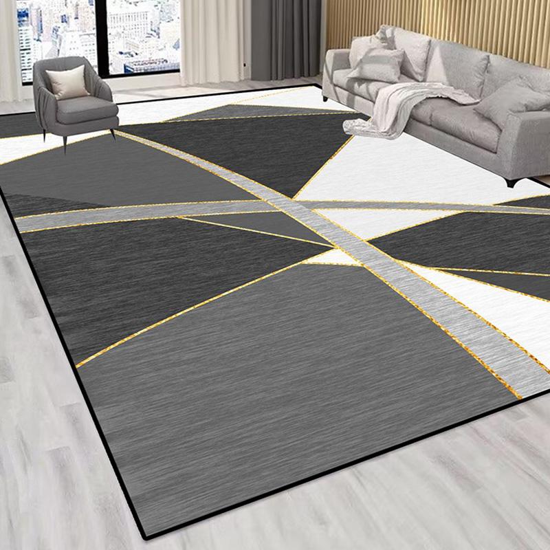 Nowoczesny Geometryczny Duży Dywan do Salonu Kolor Czerwony Dekoracja Domu Podkładki pod Stół Sofa Duży Obszar Miękki Możliwość Prania Dywaniki do Sypialni