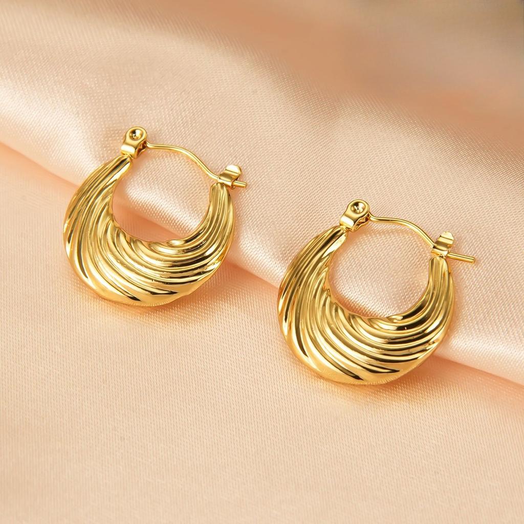 1 Pair, High-end Ear Buckle, Plain Ring, Explosive Temperament, New Ear Buckle Design, Niche Ear Buckle