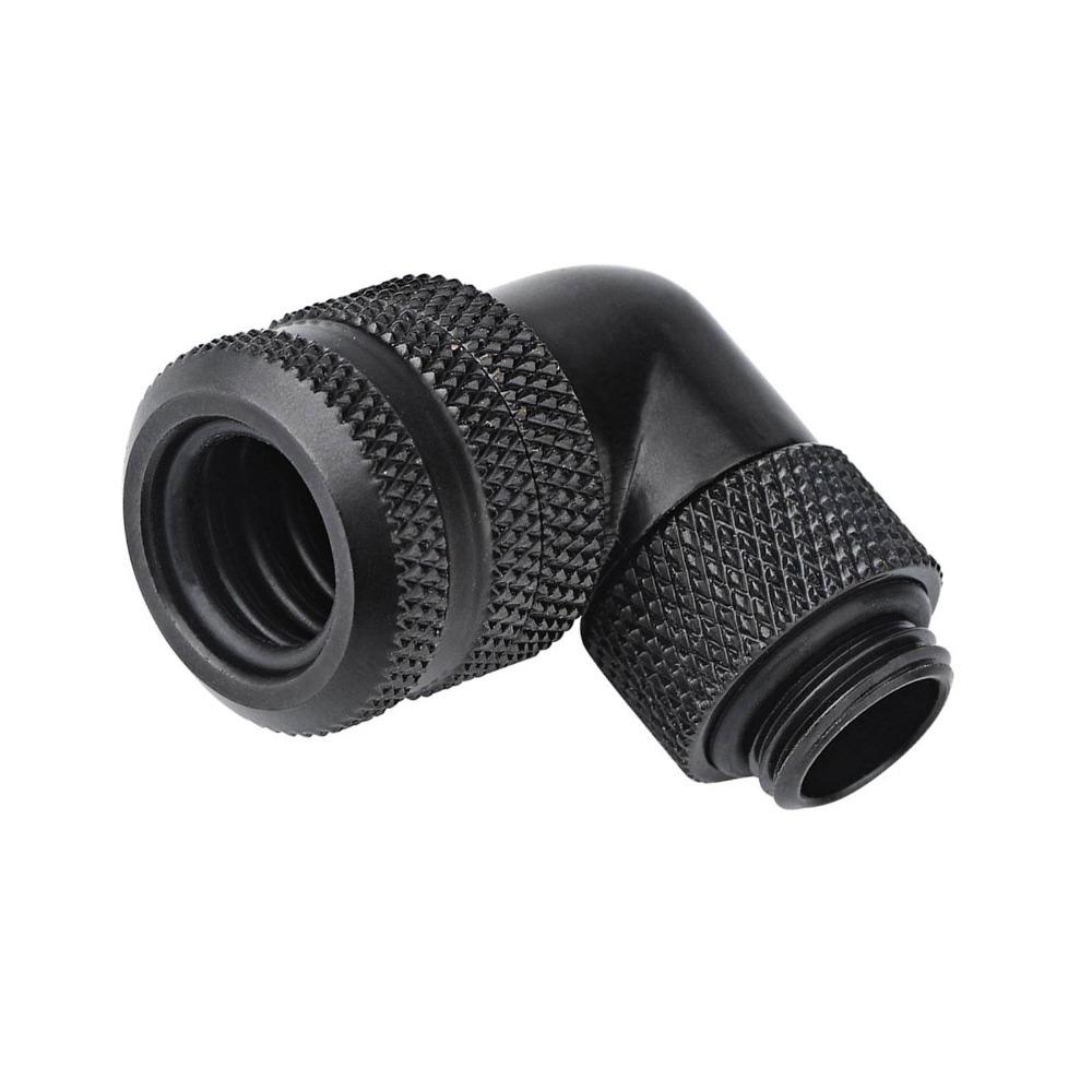 

14MM Elbow Connector G1/4 Thread Tube Connector Durable PC Water Cooling Fitting DIY Enthusiasts чёрный