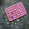 66 Holes Candy Fudge Silicone Mold Mini Chocolate Ice Cube Tray Fruit Shaped Non-Stick Soft Jelly Mold