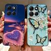 For Motorola Moto G86 Power Case Luxury Buttefly Painted Cover Soft Silicone Case For Motorola Moto G86 G 86 MotoG86 Power Shell