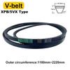 Type XPB 5VX Raw Edge Cogged V Belt Drive Toothed Conveyor Belts Rubber Transport Strap 1180mm-2220mm